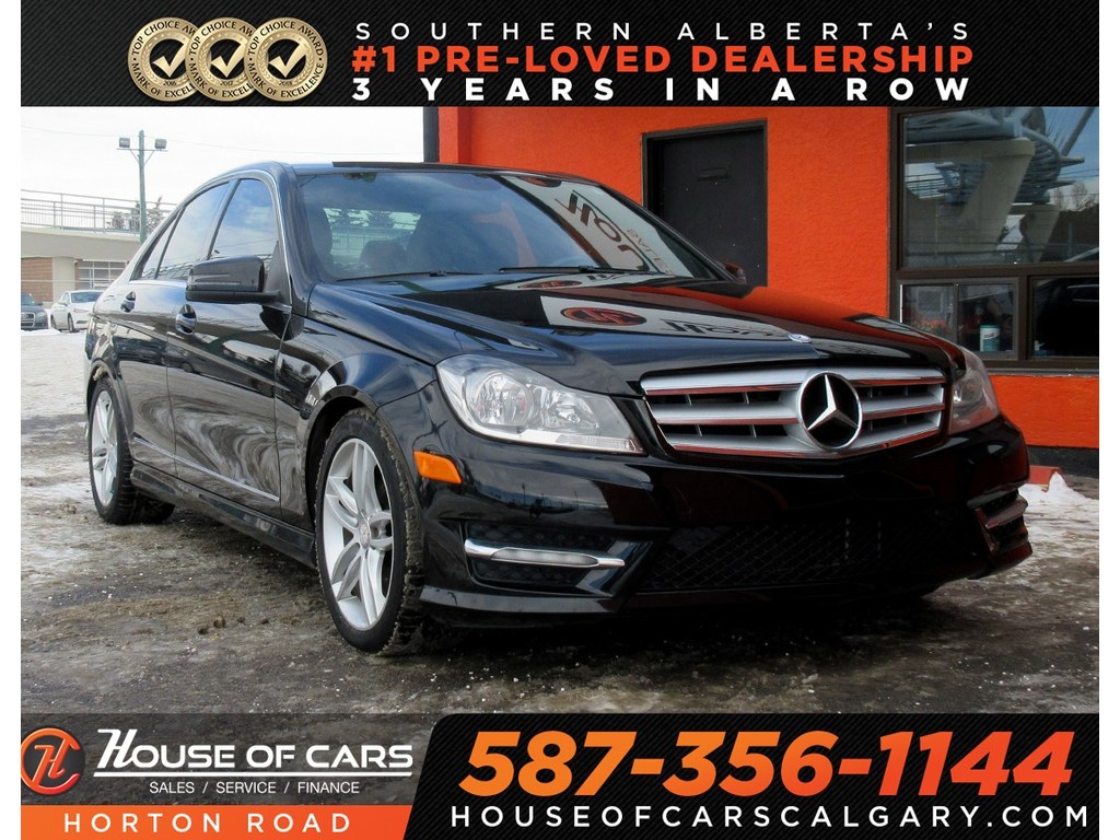 Pre-Owned 2012 Mercedes-Benz C-Class C250 4MATIC/ WOOD INTERIOR/ SUN ROOF/ MORE Sedan in Calgary ...